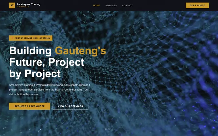 Amabuyaze Trading website built by Andritha Online