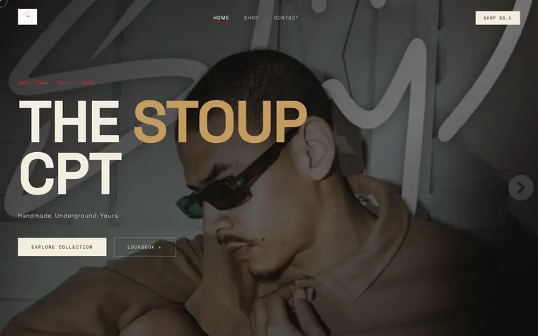 The Stoup CPT streetwear store — a live client website built by Andritha Online