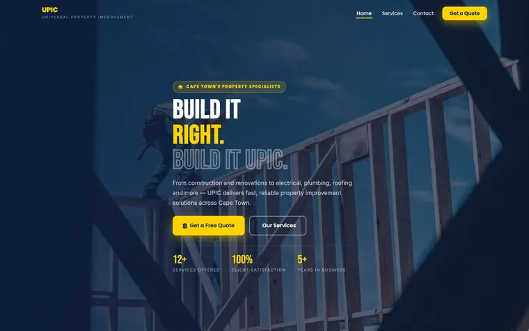 Upic website built by Andritha Online